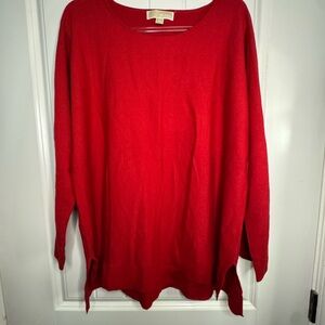 Michael Kors Vibrant Red Crew Neck Sweater